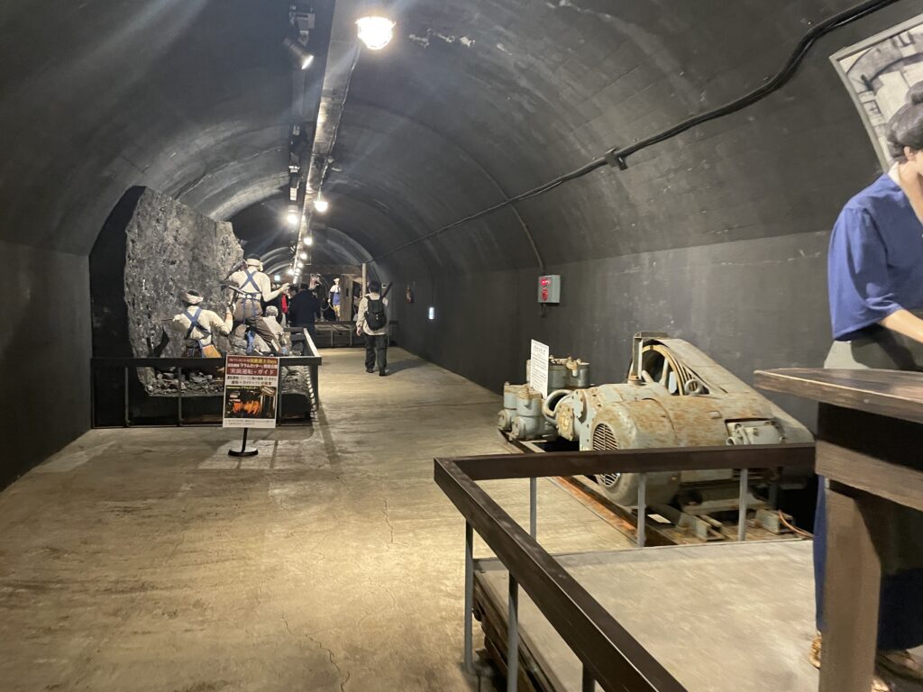 夕張市石炭博物館地下展示の写真