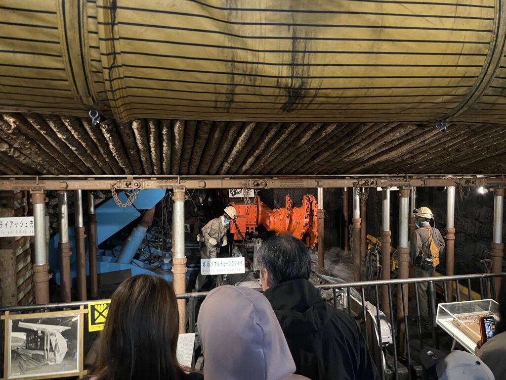 夕張市石炭博物館地下展示の写真
