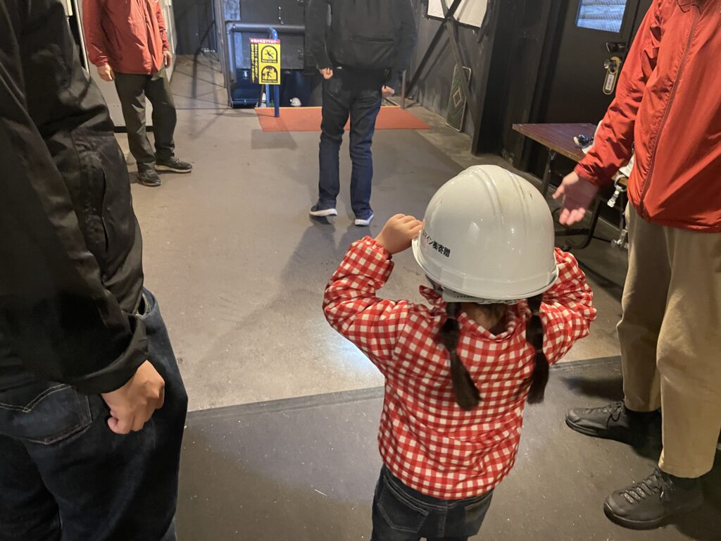 夕張市石炭博物館模擬坑道の写真