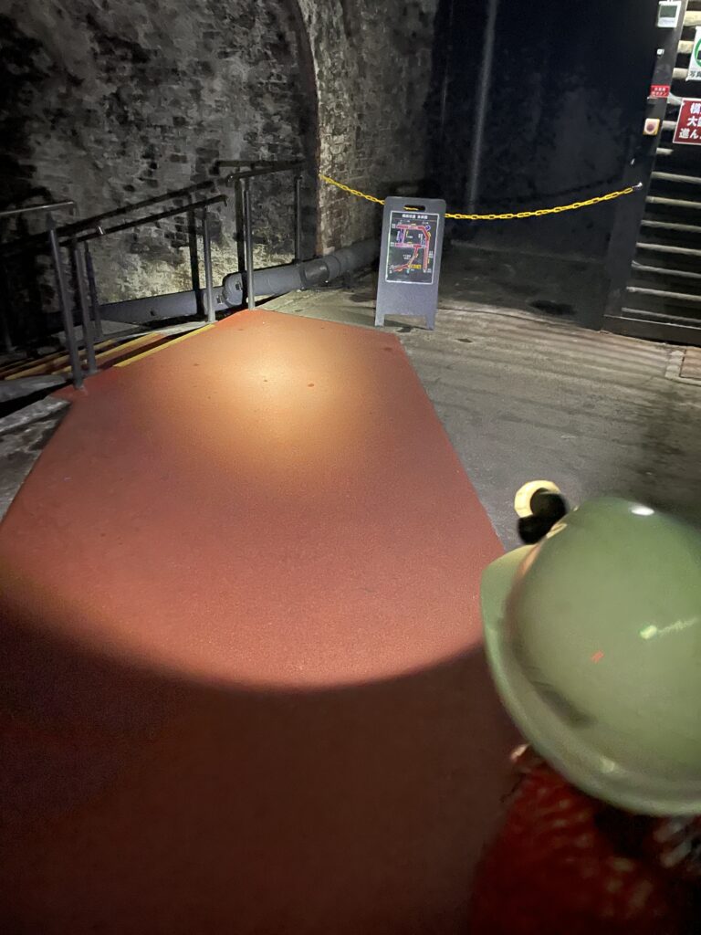 夕張市石炭博物館模擬坑道の写真
