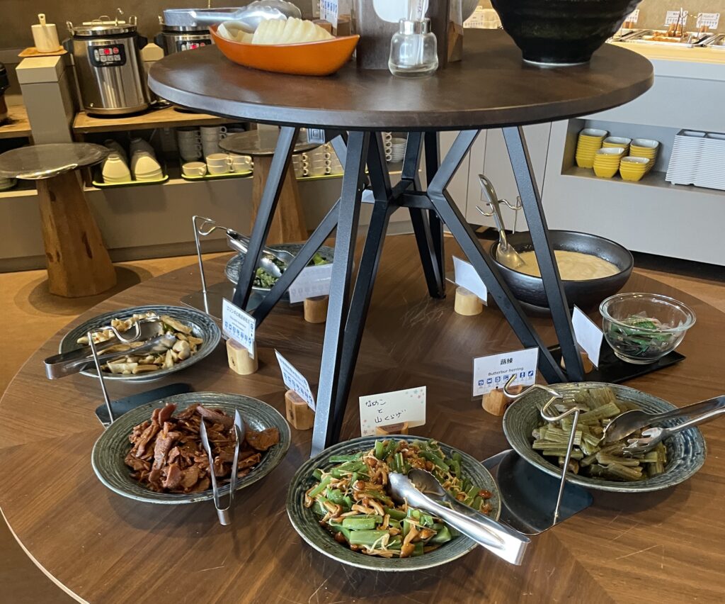 丸駒温泉朝食の写真