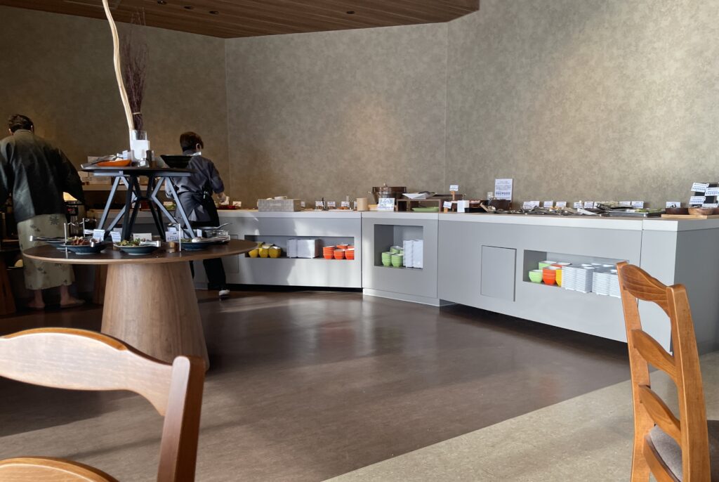 丸駒温泉朝食の写真