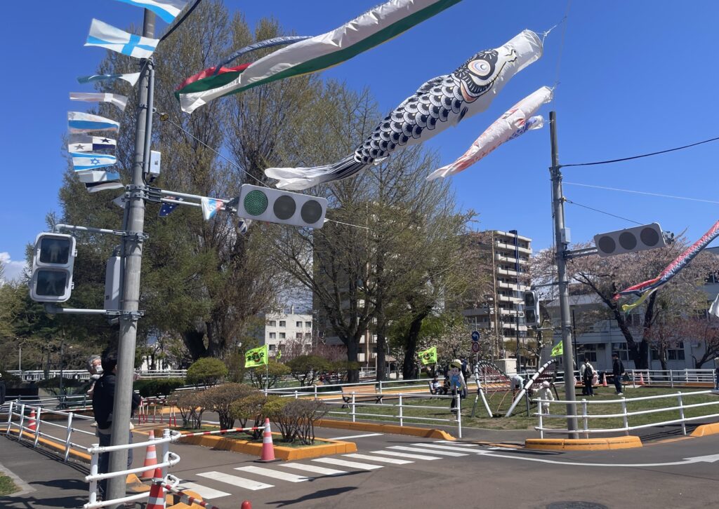 梁川交通公園のゴーカートコースの写真